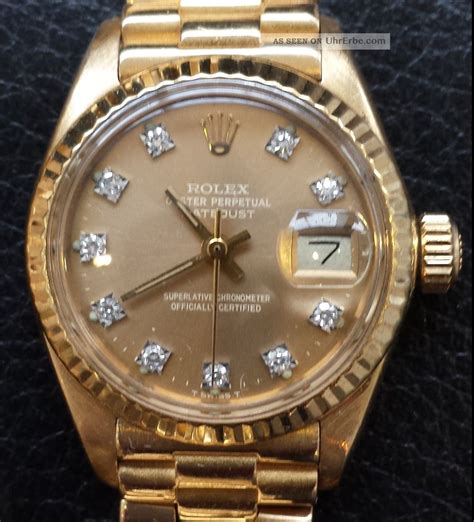 rolex damenuhr gold 750|rolex lady datejust gold.